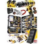 Premium 146 Parça Takım Seti 2 Akülü Matkap, Tornavida, Pense, Lokma, Çekiç, Hassas Tornavida Set - PROX1461052623