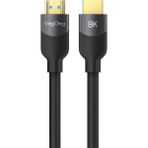 Premium 4K 60Hz Hdcp Arc Hdr Örgülü HDMI 2.1 Kablo 15 Metre - Ahşap