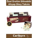 Premium Antibakteriyel Kir Tutmayan Çizilmeye Dayanıklı Silinebilir Gold Ahşap Ev Kafe Okey Takımı