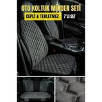 Premium Babyface Kumaş Oto Minder Seti Antrasit( 7 Parça)