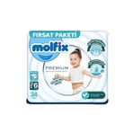 Premium Bebek Bezi Fırsat Paketi 6 Beden 15+ Kg 34 Adet