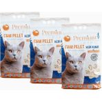 Premium Çam Peleti Kedi Kumu 15 Lt x 3 Lü Paket (45 Lt) Yavru/yetişkin Kediler ve Küçük Hayvanlar Iç - Standart