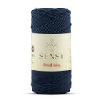 Premium Chic&Easy 200 gr Slim Supra Makrome İpi Mumlu İp Runner İpi Çanta İpi Pase İp (Lacivert)