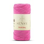 Premium Chic&Easy 200 gr Slim Supra Makrome İpi Mumlu İp Runner İpi Çanta İpi Pase İp (Pembe)