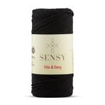 Premium Chic&Easy 200 gr Slim Supra Makrome İpi Mumlu İp Runner İpi Çanta İpi Pase İp (Siyah)