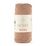 Premium Chic&Easy 200 gr Slim Supra Makrome İpi Mumlu İp Runner İpi Çanta İpi Pase İp (Vizon)