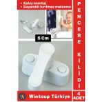 Premium Dayanıklı Güvenlik Çocuk Odası Bebek Odası Pvc Pencere Kapı Kırılmaz Emniyet Kilidi 4 Adet