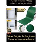Premium Dayanıklı Süper Güçlü Su Geçirmez Sızdırmaz Yeşil Tamir ve Izolasyon Bandı 48MM x 10M-5 Adet