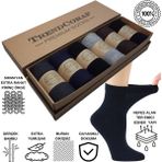 Premium Diabet Bambu Erkek Şeker Çorabı Dikişsiz Burunlu Sıkmayan Rahat Lastikli 6'lı Özel Kutuda - Renkli - 40 - 44