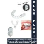 Premium Diş Çene Sıkma Gıcırdatma Bruksizm Önleme Gece Plağı Koruyucu Uyku Aparatı +Protez Kap