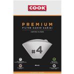 Premium Filtre Kahve Kağıdı - Ebat 4, 80 Adet