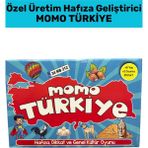 Premium Görsel Algı Koordinasyon Dikkat Hafıza Genel Kültür Geliştirici Eğlenceli Momo Türkiye Oyunu - Çok Renkli