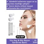 Premium Günlük Kullanım Suya Dayanıklı Ipli Yüz Kaş&göz Vücut Gıdı Gerdirme Bandı 3'lü Set 20 Adet