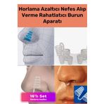 Premium Horlama Azaltıcı Nefes Alıp Verme Rahatlatıcı Uyku Önleyici Burun Delik Aparatı 16'li Set