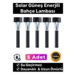 Premium Kablosuz Su Geçirmez Dayanıklı Şık Solar Güneş Enerjili Bahçe Lambası Saplama 30cm 5 Adet