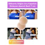 Premium Kadın Ten Meme İç Giyim Silikonlu Göğüs Ucu Kapatan Gizleyen Aparat Bant
