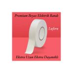 Premium Kalite 1 Adet 20 Mt Kablo Yalıtım PVC Elektrik Bandı Dayanıklı Sızdırmaz Koruma Bant Beyaz