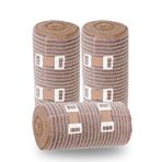 Premium Kalite Elastik Bandaj, Ayak Bileği, El bilek, Bacak, Diz, Karın, Vücut için Kompresyon Bandajı, Lateks İçermez Yüksek Kalite Esneklik ve Dayanıklılık (10cm 3 Adet)