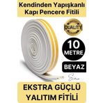 Premium Kapı Pencere Soğuk Toz Sızdırmaz İzolasyon Fitili Kendinden Yapışkanlı Isı Yalıtım 2x5=10 mt
