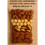 Premium Karışık Kuruyemiş 800 gram– Kabuklu Kaju, Makadamya, Brezilya Cevizi & Kelebek Ceviz 200g*4 kuruyemiş02