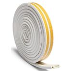 Premium Kauçuk Pvc Doğrama Kapı Pencere Soğuk Hava Geçirmez Sızdırmaz İzolasyon Fitil Yapışkanlı Dayanıklı Uzum Ömürlü (Beyaz, 20)