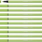 Premium keçeli kalem - Stabilo Pen 68 - 10'lu paket - fıstık