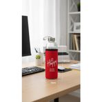 Premium Kılıflı Cam Matara 1000 ml – Kırmızı