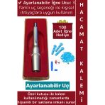 Premium Klinik Terapi Ayarlanabilir 3 Uçlu Özel Hijyenik Kutu Hacamat Kalemi 100'Lü İğne Hediye