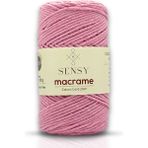 Premium Koton Pamuk Makrome İpi 2mm Cotton Zincir Makrome Çanta İpi Supla İpi Koton İp - Pembe