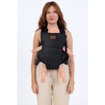 Premium Lüks Bel Destekli Bebek Kanguru - Ergonomi, Kolay Kullanım ve Modern Tasarım - Siyah