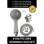 Premium Lüks Duş Başlığı Spiral Mafsal Seti Fonksiyonel Masaj Kopmaz Patlamaz Sızdırmaz Paslanmaz