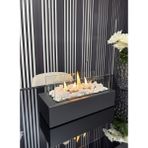 Premium Metal Masaüstü Şömine - Antrasit / Sertifikalı Yakıt ve Dekoratif Taş Hediyeli