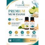 Premium Mum Esansı 5 Cc 2'Li Set - Bergamot, Okyanus - Soya Wax, Parafin, Jel Wax Ve Bal Mumu Uyumlu Bkfab2bgok5
