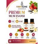 Premium Mum Esansı 5 Cc 2'Li Set - Çilek, Vanilya - Soya Wax, Parafin, Jel Wax Ve Bal Mumu Uyumlu Bkfab2ckvn5