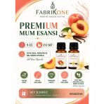 Premium Mum Esansı 5 Cc 2'Li Set - Şeftali, Vanilya - Soya Wax, Parafin, Jel Wax Ve Bal Mumu Uyumlu Bkfab2sfvn5