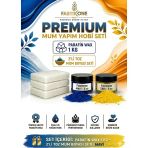 Premium Mum Yapım Hobi Seti - Parafin Wax 1 Kg - 2'Li Toz Mum Boyası Seti - Mavi, Sarı Bkfabpw1kg2msr