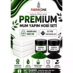 Premium Mum Yapım Hobi Seti - Parafin Wax 500 Gr - 2'Li Toz Mum Boyası Seti - Yeşil, Siyah Bkfabpw5002ys