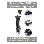 Premium Mutfak Banyo Fayans Derz Silikon Kazıyıcı Sıyırıcı Doğrayıcı Uygulayıcı 3 in 1 Aparat