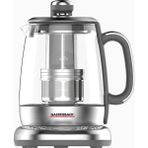 Premium Otomatik Çay Makinesi 1.5l Cam Demlik, 5 Program & Paslanmaz Çelik - Gri