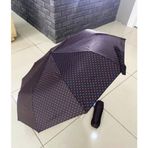 Premium Otomatik Şemsiye, Siyah, Poliyester, 10 Telli, Teleskopik Saplı, Kılıflı, Unisex