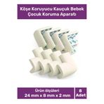 Premium Özel Üretim 8'li Masa Sehpa Tezgah Koltuk Köşe Koruyucu Kauçuk Bebek Çocuk Koruma Aparatı
