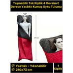 Premium Özel Üretim Kolay Taşınabilir Tek Kişilik 4 Mevsim 0 Derece Yastıklı Kumaş Kamp Uyku Tulumu