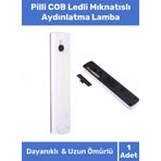 Premium Pilli Mıknatıslı Asılabilir Masa Üstü Kullanım COB Ledli Mıknatıslı Aydınlatma Dolap Lamba