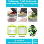 Premium Pratik Paslanmaz Çelik Ev Mutfak Kamp Piknik Çok Fonksiyonlu Kesme Doğrama Kiti