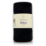 Premium Ribbon Polyester Ip 200 gr Polyester Ribbon Makrome Ipi (Siyah)