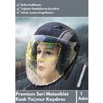 Premium Seri Motosiklet Kaskı Yağmur Kaydırıcı / Buğu Önleyici