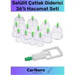 Premium Series Selülit Çatlak Giderici Vakumlu Masaj Aleti 36'lı Kupa Hacamat Seti