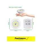 Premium Serisi Av Kamp Ev Okul Araba Otel Pilli Uzaktan Kumandalı Yapışkanlı 3Lü Led Spot Lamba