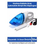 Premium Serisi Otomobil Kaliteli 12v Uzatma Kablolu Kuvvetli Araç Çakmaklık Girişli Oto Süpürgesi