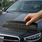Premium Silikon Araç Su Çekici Çizmez - Su Lekesi Önleyici Araba Slikon Çekçek Cam ve Kaporta - Standart